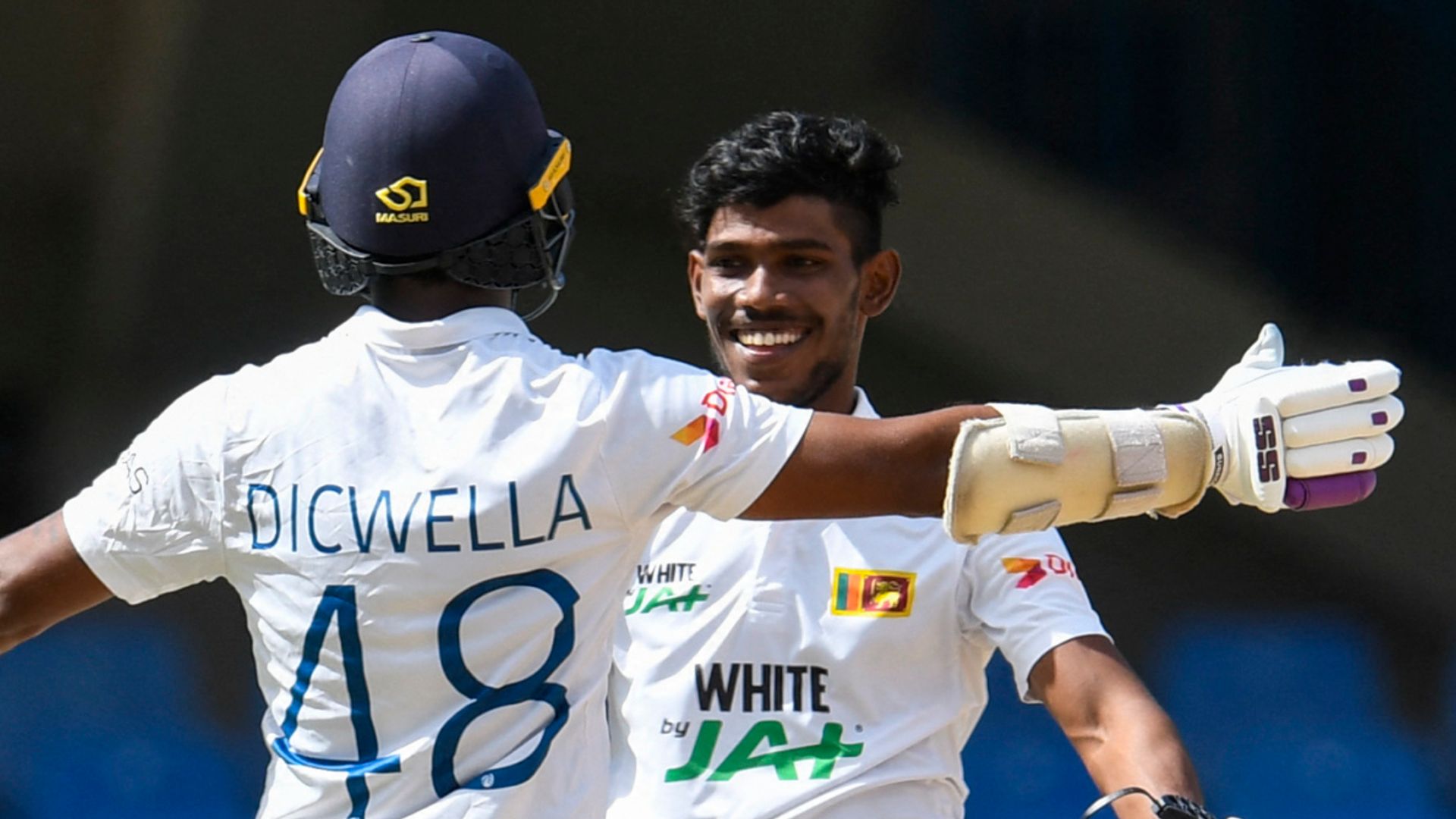 Nissanka's debut century puts Sri Lanka on top