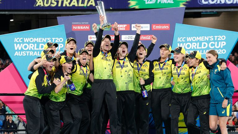 Australia Women ganó la Copa del Mundo T20 2020 frente a más de 86,000 fanáticos en el Melbourne Cricket Ground