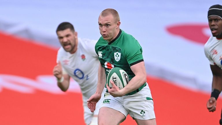 Keith Earls sprinted through to finish a sensational try 