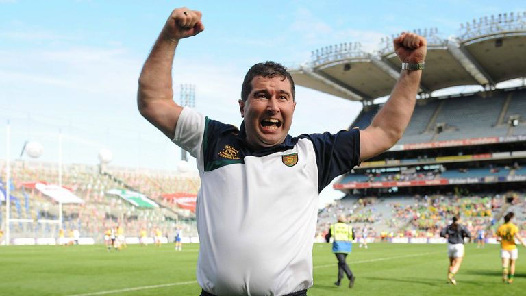 Naughton celebrates winning the All-Ireland intermediate final in 2010