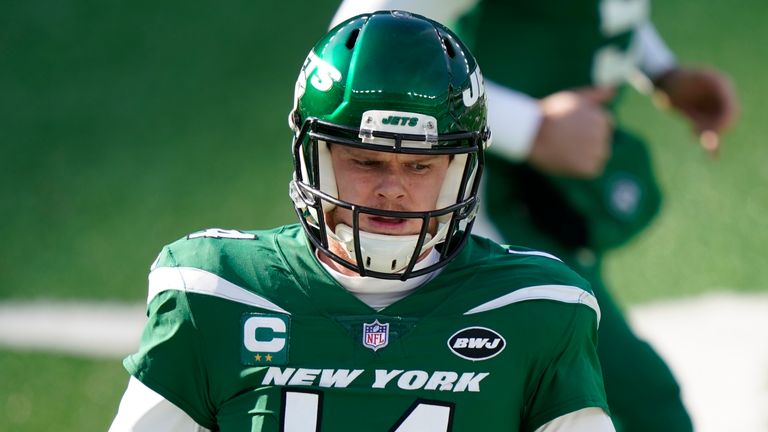 New York Jets quarterback Sam Darnold (AP Photo/Corey Sipkin)
