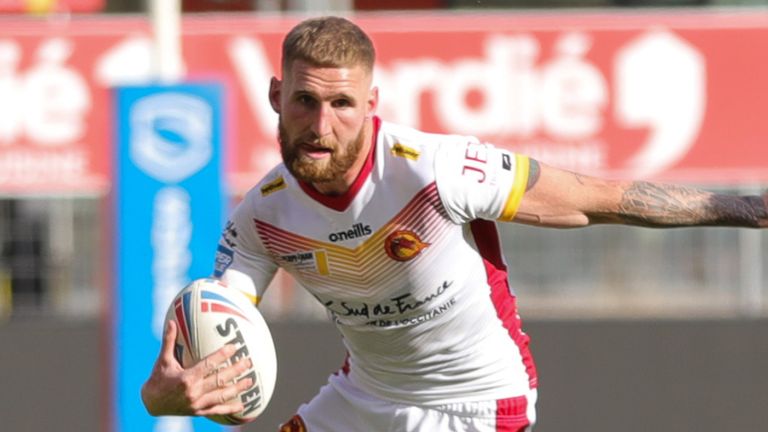 Sam Tomkins scored twice as Catalans put unbeaten Wigan to the sword on Saturday 