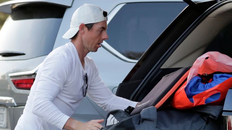 McIlroy packs his bags after last year's event was cancelled