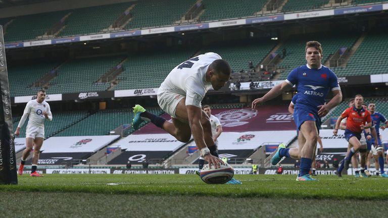 Anthony Watson got England onto the board with their first try as the home side reacted well 