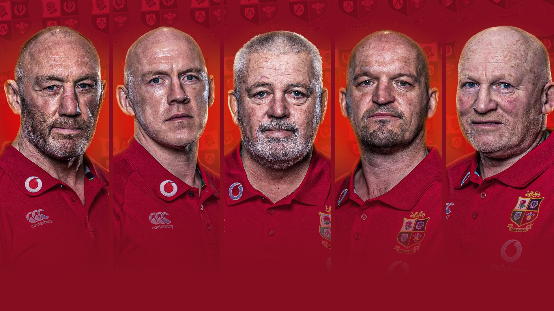 Gatland reveals Lions coaching team