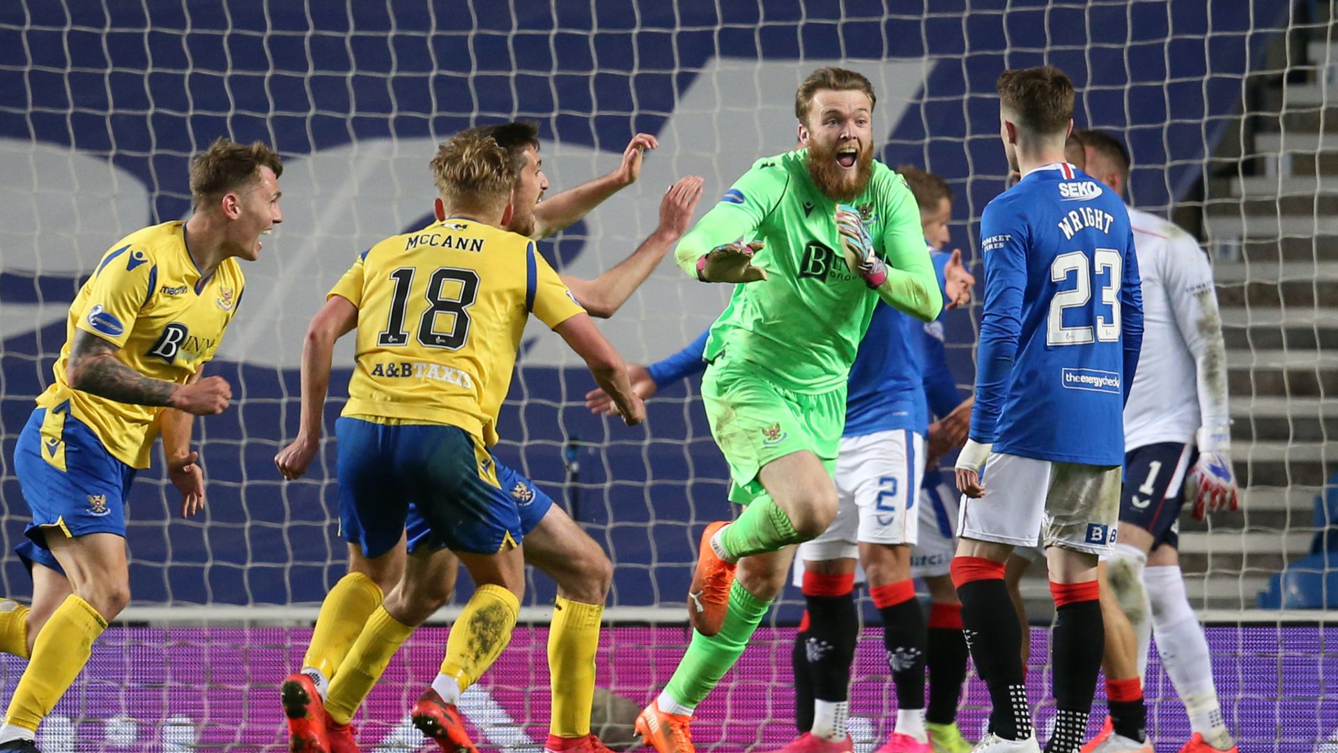 Rangers exit Cup after St Johnstone 'keeper heroics