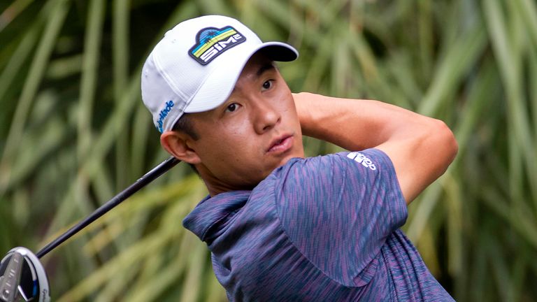Collin Morikawa joined Wallace on six under par