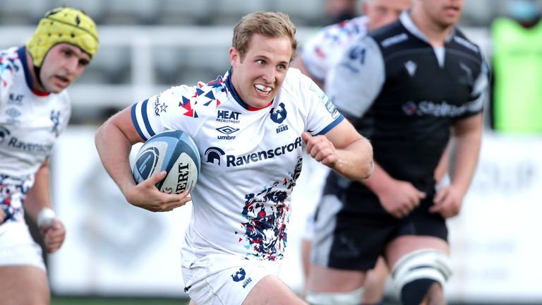 Max Malins ran the Newcastle Falcons ragged from full-back on Saturday