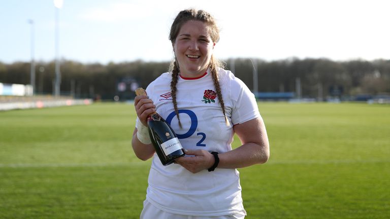 England back-row Poppy Cleall was named player of the 2021 Six Nations Championship 