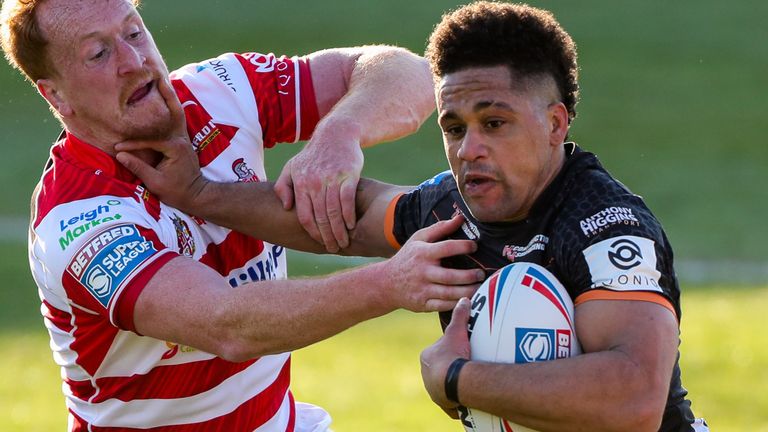 Derrell Olpherts scored two tries for Castleford