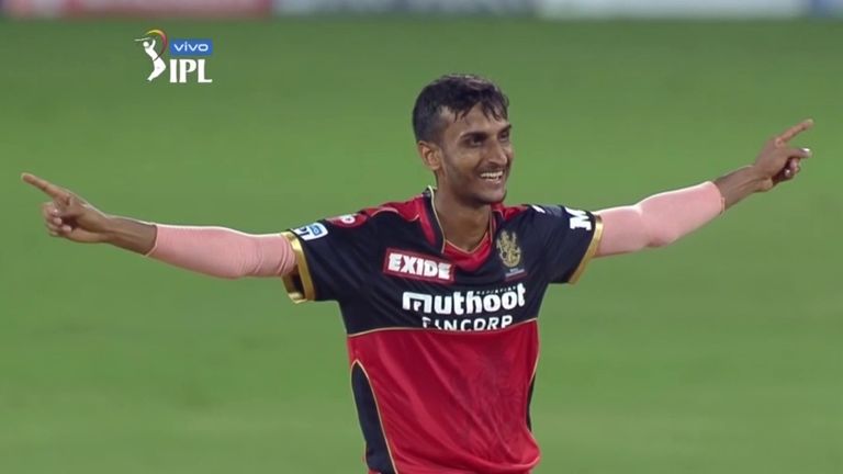 RCB spinner Shahbaz Ahmed took three wickets in an over, including Jonny Bairstow, as Sunrisers collapsed in Chennai