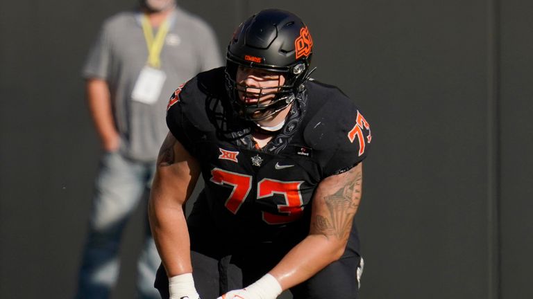 Oklahoma State's Teven Jenkins - AP 