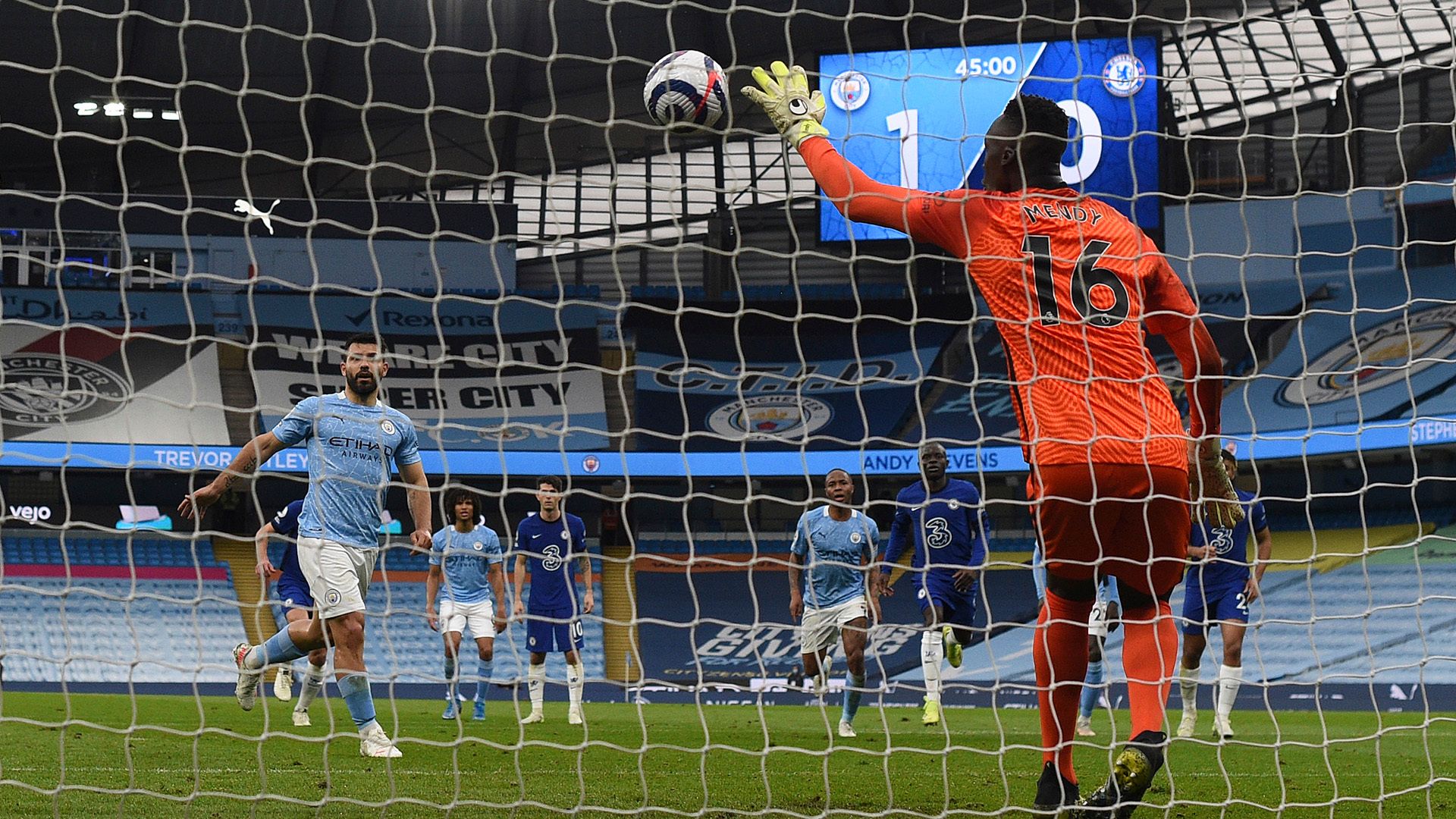 Aguero Panenka howler helps Chelsea delay City's title party