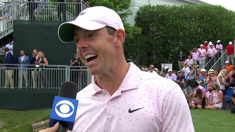 An emotional Rory McIlroy celebrated his first win in 18 months and admitted that feeding off the energy from the fans helped him get over the line.