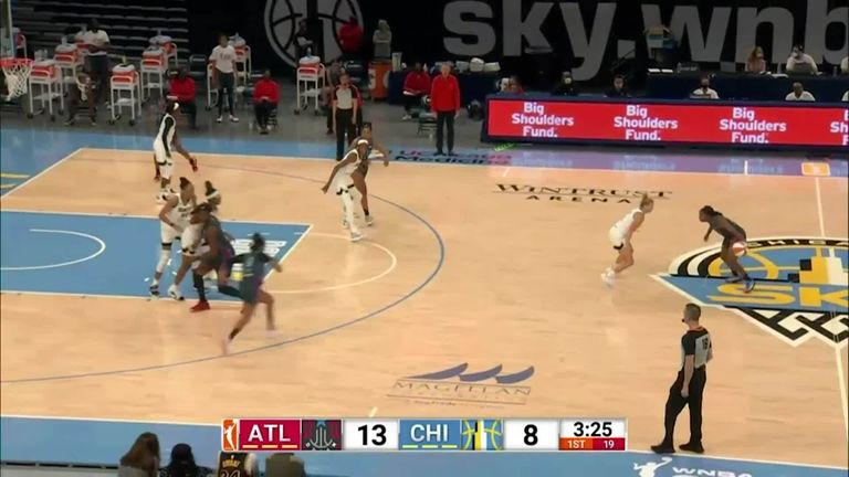 Highlights of the WNBA regular season game between the Atlanta Dream and the Chicago Sky.