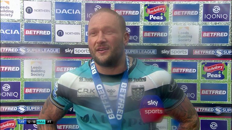 Player of the match Josh Griffin was full of praise of his side following a hard-fought win over Leeds in what he described as challenging conditions. 