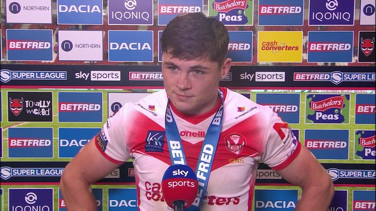 Jack Welsby was delighted to collect his first ever career hat-trick for St Helens.