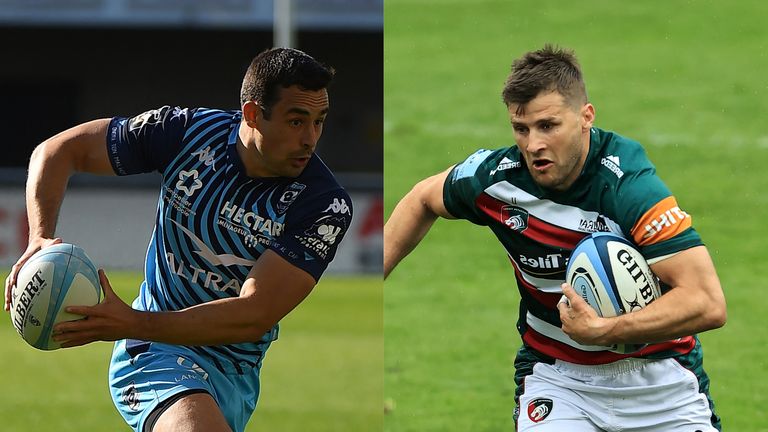 Montpellier's Alex Lozowski (L) and Leicester's Richard Wigglesworth will face off on Friday night