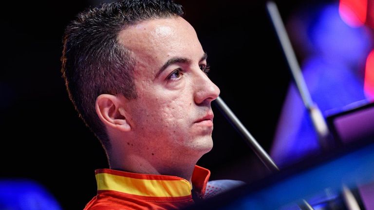 Spain's David Alcaide was knocked out of the World Pool Masters 