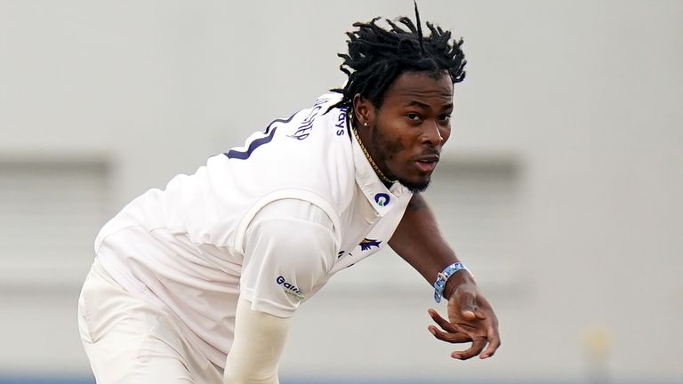 Jofra Archer will not bowl again for Sussex against Kent due to a sore elbow