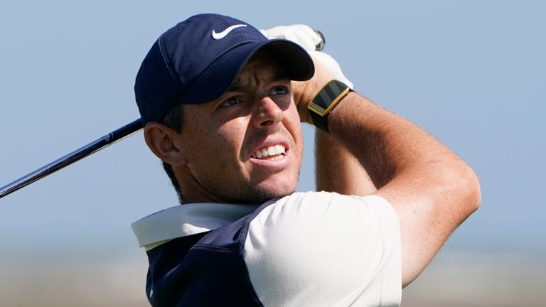 Rory McIlroy is eight shots off the halfway lead at the PGA Championship