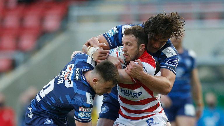 Leigh Centurions' Ryan Brierley in action