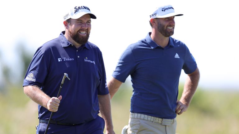 Shane Lowry and Dustin Johnson enjoyed a practice round together at Kiawah Island on Monday