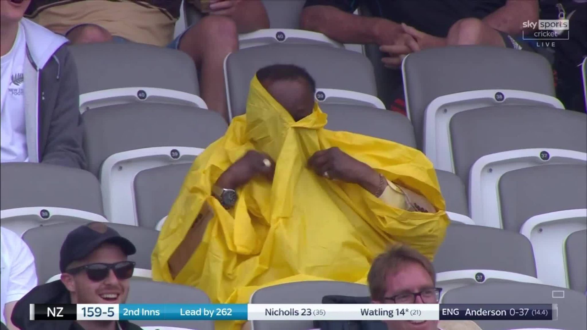 Lords fans fight with a poncho! Video Watch TV Show Sky Sports