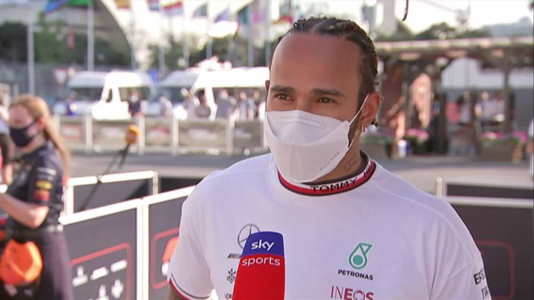 Lewis Hamilton was surprised with a front-row return after qualifying second behind Charles Leclerc