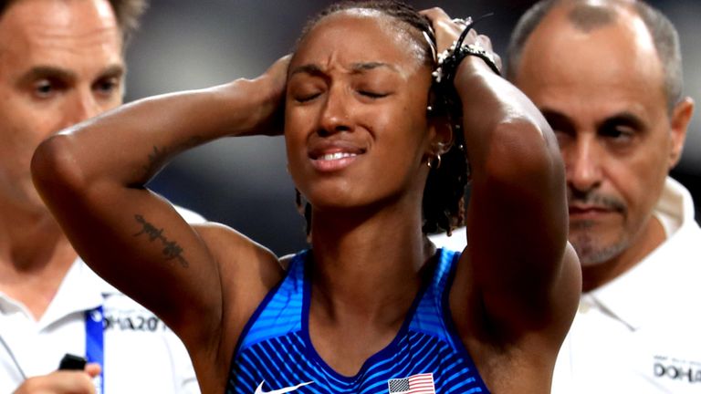 Brianna McNeal has been banned for five years for an anti-doping rule violation