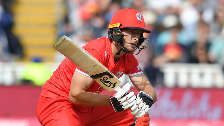 Jos Buttler struck 55 for Lancashire Lightning, but they were beaten for the first time in this season's Blast