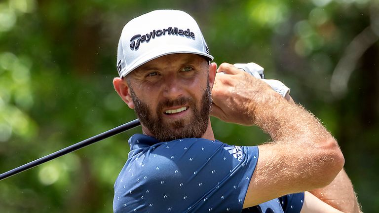 Dustin Johnson is one off the lead after a 65