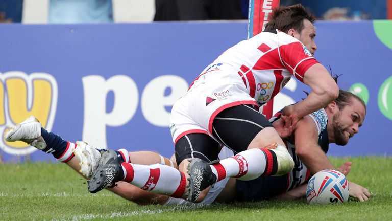 Wakefield winger Liam Kay scored a try against his former side