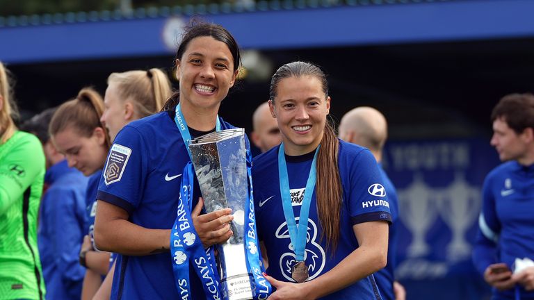 Fran Kirby and Sam Kerr's strike partnership fired Chelsea to their fourth WSL title