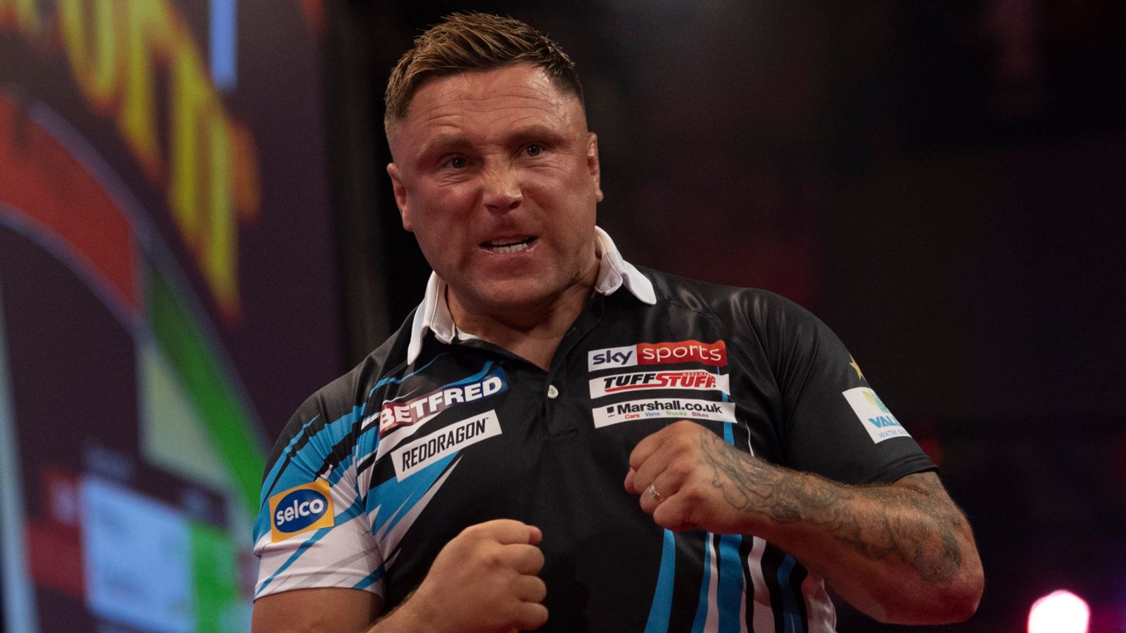 World Matchplay: Gerwyn Price thrashes Jonny Clayton in Blackpool as Dimitri Van den Bergh continues title defence