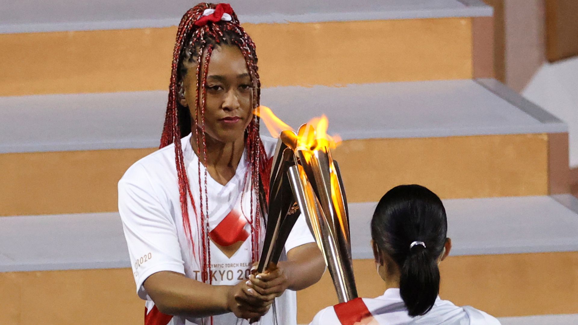 Osaka lights Olympic cauldron at Opening Ceremony in Tokyo