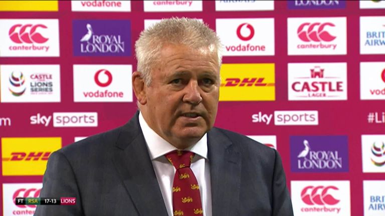 Warren Gatland admits his British and Irish Lions side needed a tough game against South Africa 'A' and was delighted with their second half performance despite the defeat.