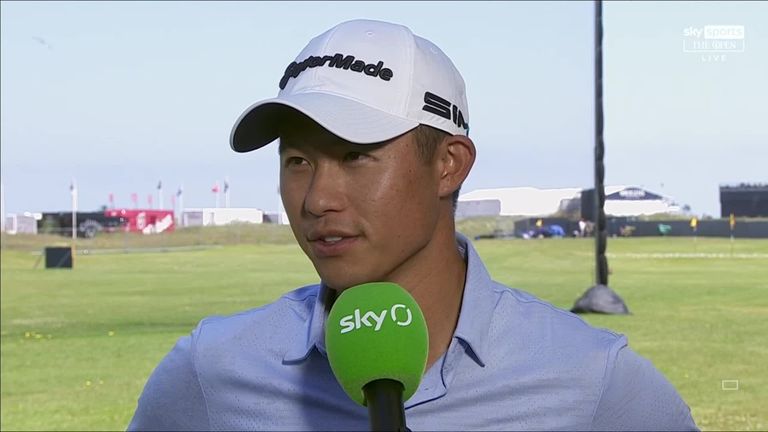 Collin Morikawa reflects on jumping up the leaderboard with a second-round 64 and assesses his game plan heading into the weekend at Royal St George's.