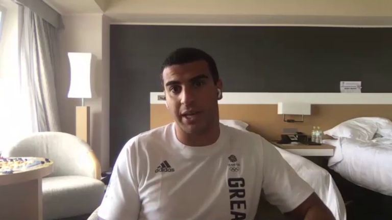 Adam Gemili says it is great to see the Team GB women's football side taking a knee, despite the International Olympic Committee's Rule 50 ban on political protests