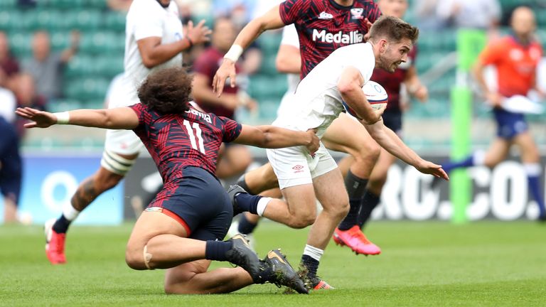 Scrum-half Harry Randall capped a man-of-the-match display with a try
