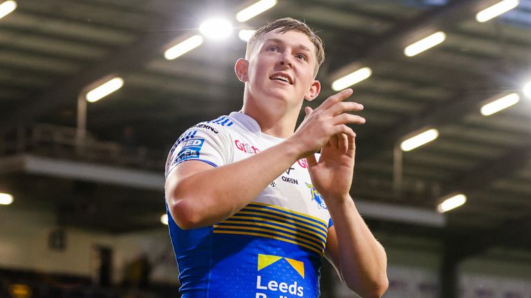 Leeds Rhinos score nine tries as they see off Leigh at Emerald Headingley, with teenager Jack Broadbent scoring four
