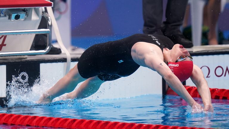 Kathleen Dawson opened with the backstroke for Great Britain