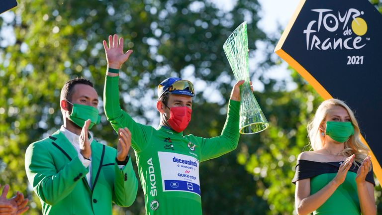 Cavendish claimed the best sprinter's green jersey at the 2021 Tour de France
