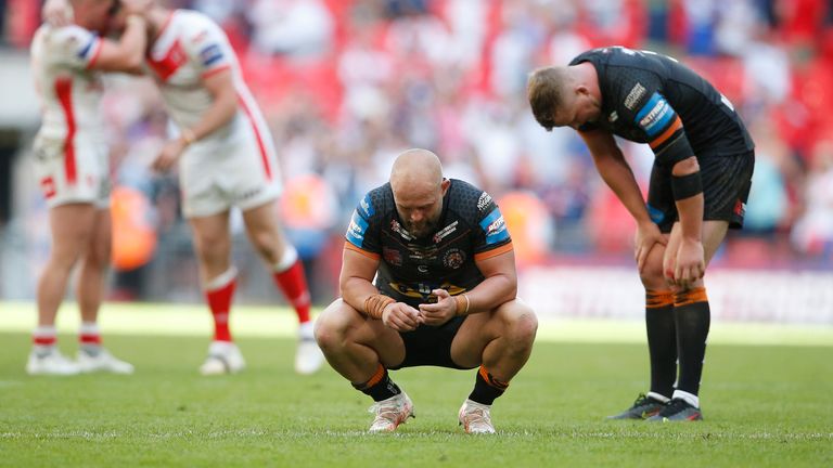 Castleford's players were left dejected at full-time