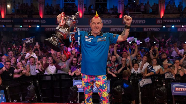 Peter Wright won the World Matchplay title for the first time in his career (Lawrence Lustig/PDC)