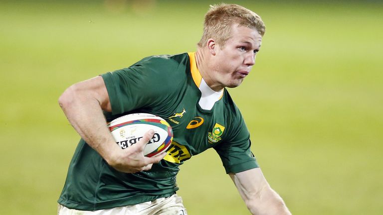 Du Toit suffered a shoulder injury in the first half of the second Test