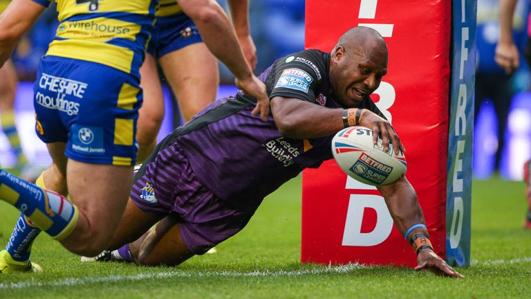 Rob Lui goes over for Leeds' opening try