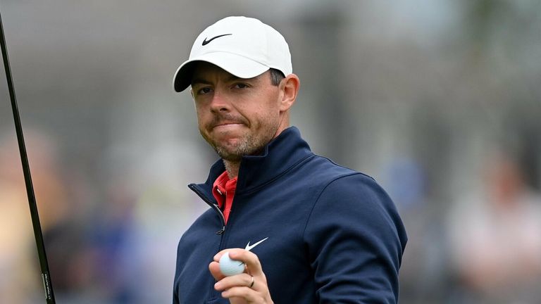 McIlroy will start round three eight shots off the lead