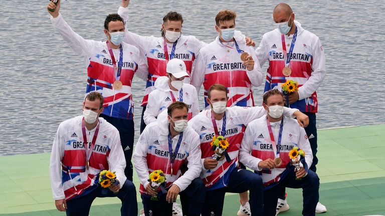 Team GB 's men's rowing eight crew were underdogs heading into the final