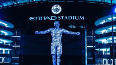 Image of Manchester City have unveiled a Vincent Kompany statue outside of the Etihad stadium